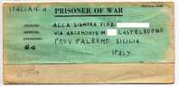 20.06.1944  CAMP. FORT. MEADE.  NEW YORK   -  PRISONERS OF WAR - Franchise