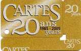 @+ Carte Du Salon CARTES 2005 : Gold - Axalto - Badge Di Eventi E Manifestazioni