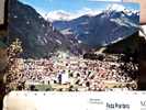 SUISSE SVIZZERA CHUR MIT AROSER WEISSHORN VEDUTA CON STADIO CALCIO  N1975 BZ1271 - Coira