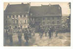 MASSEVAUX Carte Photo MASEVAUX Sur La Place, Militaires, Officiers Une Prise D´armes, Les Drapeaux, Guerre De 1914-1918 - Masevaux