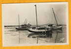 THARON PLAGE - Loire Atlantique - N°43 - Barques à Marée Basse Postée En 1951 Photo Gaby - Tharon-Plage