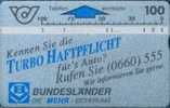 # AUSTRIA 19 Turbo Haftpflicht 1 100 Landis&gyr 01.90 Tres Bon Etat - Oostenrijk