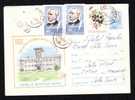 Writer Poet 2x Stamp On Registred  AR Cover  Stationery 1966 Romania. - Storia Postale