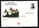 Vlad Tepes DRACULA Entier Postal PC 1998 – Castle Bran-  Stationery Card - Literature Vampire - Verhalen, Fabels En Legenden