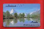 Japan Japon  Telefonkarte Télécarte Phonecard Telefoonkaart  -  Alpen Berge Alps Balken Nr. 110 -011 - Mountains