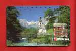 Japan Japon  Telefonkarte Télécarte Phonecard Telefoonkaart  -  Alpen Berge Alps - Gebirgslandschaften