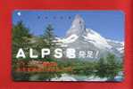 Japan Japon  Telefonkarte Télécarte Phonecard Telefoonkaart  -  Alpen Berge Alps - Mountains