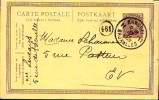Carte Postale - Timbre Préimprimé Au Type Du COB N° 139 (belle Oblitération De 1922) - Postcards 1909-1934