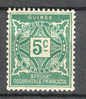 French Guinea Guinée Afrique Occidentale Francaise 1931 Mi. 11 Portomarke Postage Due MH - Altri & Non Classificati