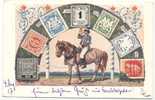 BAYERN 221 Privat Ganzsache König Ludwig III V Bayern Reiter Postillion BERCHTESGADEN 4.8.1917 Col Briefmarken  Wappen - Postwaardestukken