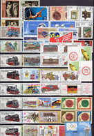 Paare/Streifen/Block+Marken DDR Sammlung ** 120€ Zusammendrucke Verschieden 1981-1988 Se-tenants Sheets Bloc GDR Germany - Verzamelingen (in Albums)
