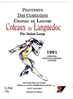 ETIQUETTE DE VIN - COTEAUX DU LANGUEDOC - CHATEAU DE LANCYRE - 1991 - PRINTEMPS DES COMEDIENS - ARLEQUIN - Arte
