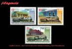AMERICA. CUBA MINT. 2004 ESTACIONES DE FERROCARRIL CENTENARIAS. TRENES - Unused Stamps