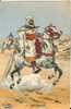 UNIFORMES -regiments -ref 280- Illustrateur Pierre Albert Leroux -spahis Marocains- Maroc -carte Bon Etat - - Uniformes