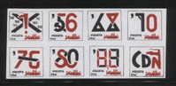 POLAND SOLIDARNOSC (POCZTA SOLIDARNOSC ) 1988 SIGNIFICANT DATES BLOCK OF 8 RARER MATT PAPER (SOLID0844/0244) - Solidarnosc-Vignetten