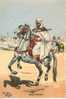 UNIFORMES -regiments -ref 257- Illustrateur  Pierre Albert Leroux - Spahis Marocains -maroc  -carte Bon Etat - - Uniformes