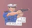 Pin's Police, Tir Police, P.m Grasse, Policier Visant - Police