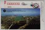 Harbour Bridge,CN05 Commemoration Of Tianjin Port Exceeding 200 Millions Tons Of Throughput Advert Pre-stamped Card - Sonstige (See)