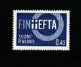 FINLAND - 1967  E.F.T.A.    MINT NH - Unused Stamps