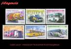 AMERICA. CUBA MINT. 2007 MEDIOS DE TRANSPORTE TERRESTRE PARA PASAJEROS - Unused Stamps