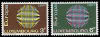 (004) Luxembourg  Europa 1970 / Network / Flechtwerk  ** / Mnh  Michel 807-08 - Ungebraucht