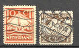 Netherlands 1924 Mi. 141-42 Rettungsgesellschaft Rescue Company Schiff In Seenot Ship In See Need - Used Stamps