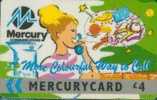 # UK_OTHERS MERCURY-MS30 Colorful Way-' Green ' 4 Gpt 12.90 Tres Bon Etat - [ 4] Mercury Communications & Paytelco