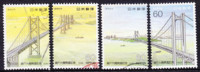 1988 JAPAN BRIDGES 4V Used - Used Stamps