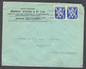 Belgium Kennedy Hunter & Co Ltd. Agents & Courtiers Maritimes ANVERS Cover 1946 To Malmö Suéde Sweden - Lettres & Documents