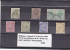 Belgique.Leopold II.Emission 1884 TP 42-44-45(paire)-46-47-48-50 Tous Obl.LAEKEN.TB Ensemble - Sonstige & Ohne Zuordnung