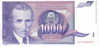 YOUGOSLAVIE  1 000 Dinara   Emission De 1991   Pick 110     ***** BILLET  NEUF ***** - Yougoslavie