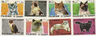 Fujeira-Cats Imperforated Set MNH - Fujeira