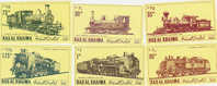 Ras Al Khaima-Locomotives Imperforated Set MNH - Ra's Al-Chaima