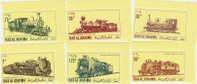 Ras Al Khaima-Locomotives Perforated Set MNH - Ras Al-Khaima