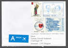 Belgium A Prior Airmail Deluxe Eupen Cancel Cover 2007 Mult Franked To Dragør Denmark - Covers & Documents