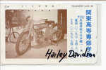 RARE * HARLEY DAVIDSON On PHONECARD JAPAN (1) TELECARTE TELEFONKARTE - Motorfietsen