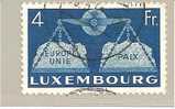 Lux Mi.Nr.483/  LUXEMBURG -  Frieden In Europa 1951 O - Gebruikt