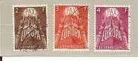 Lux Mi.Nr.572-74/  LUXEMBURG -  EUROPA 1957 O - Used Stamps