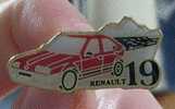Pin's Renault 19, Voiture, Automobile - Renault