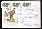 Very Rare Franking 200 Lei !!  4 Stamps Registred Cover Stationery  ,1995 - Romania. - Lettres & Documents