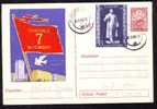 1962,LENINE,LENIN RARE STAMP On Postcard Stationery "7 NOIEMBRIE",obliteration Concordante! Romania. - Lénine