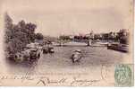 CPA.     PARIS.       Perspective Sur La Seine, Le Pont Des Saints-Pères. .      1902.     (animée) - El Sena Y Sus Bordes