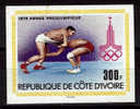 COTE D ´IVOIRE   N° 515   * *   NON DENTELE  JO 1980   Lutte - Lutte