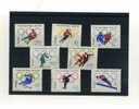 - J.O. HIVER 1964 . ENSEMBLE DE TIMBRES SUR LES JEUX OLYMPIQUES D´INNSBRUCK . TIMBRES DE POLOGNE - Inverno1964: Innsbruck