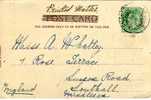 Postal , CALCUTA ( Bombay) 1915, Calcutta - Autres & Non Classés