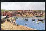 Super Early J. Salmon - Artist C.T. Howard Postcard The Harbour & Lighthouse St Ives Cornwall - Ref 439 - St.Ives