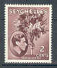 Seychelles 1938 SG. 135 2c. King George VI & Coco-de-Mer Palm MH - Seychellen (...-1976)