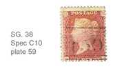 SG Spec. C10 -  Perf. 14: Pl. 59 - Used Stamps