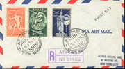 1954 Grecia FDC  OTAN NATO  Lettre Recommandé Pour USA ; Très Rare  Trés Belle Very Fine - NAVO