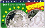 Denmark, TP 004A, ECU-Spain, Mint, Only 11000 Issued, Coins. - Denemarken